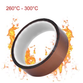 Yoidesu * 0.06mm 250-300 ℃ Cinta térmica Cinta Kapton, Cinta Aislante, Cinta Adhesiva Aislante térmica(30mm Wide)