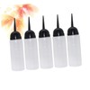 PACKOVE 5Pcs Salon Hair Dye Bottles Refillable Shampoo Container with