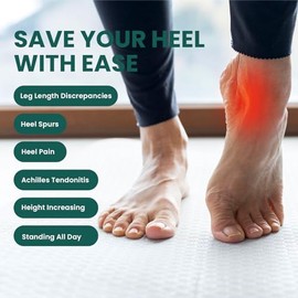 Welnove Shoe Heel Lift Inserts for Pain - Welnove Adjustable Heel Lifts Pads for Plantar Fasciitis,Heel Pain, Leg Length Discrepancy,Height Increase Insert for Women Men (Brown,S)