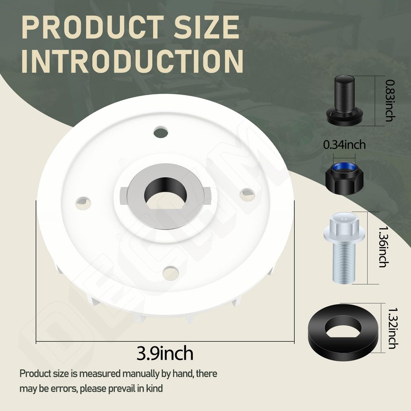 DECKMAN Lawn Mower Blade Part Kit (Part Fan/Bolts/Nuts & Washer