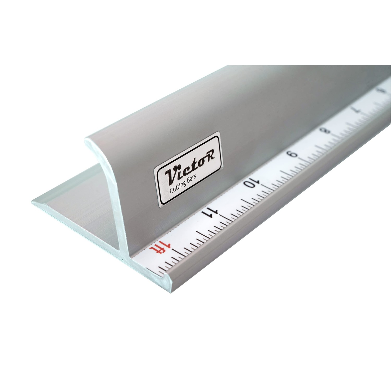 Victor 12-Inch Professional Aluminum Safety Ruler with Finger Guard ...