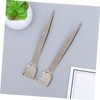 ABOOFAN 2pcs Professional Jewelry Tweezers with Scoop Shovel for Diamond