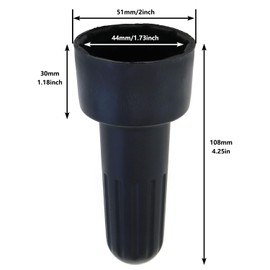 LUORNG 2PCS E26 Lampshade Socket Ring Removal Tool Medium Base Threaded Lamp Shade Support Ring Replacement Tool Black Plastic Wrench Socket Lighting Installation Service Tool