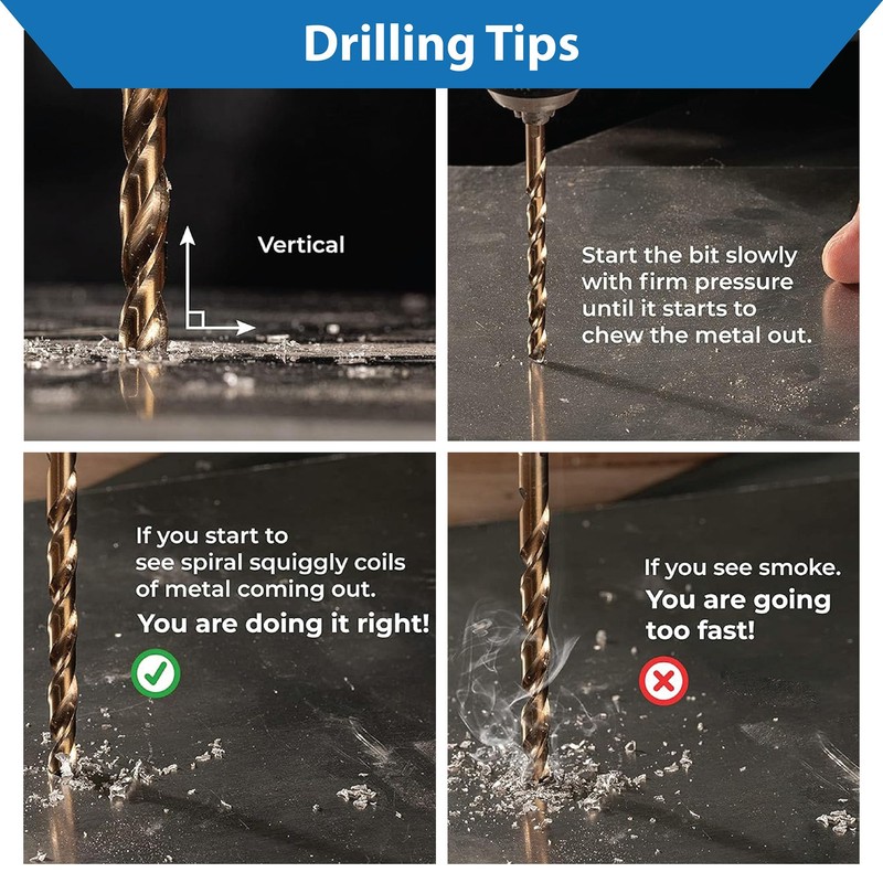 TJR® HSS-E M35 Diameter 10 mm Cobalt Twist Drill Levels