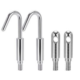 2 Pack 56517 Fish Rod Accessories, Stainless Steel