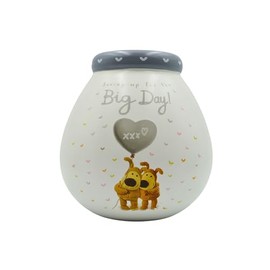 Pots of Dreams Smash Ceramic Money Box Savings Bank-Boofle Wedding Big Day, Multicolour, One Size