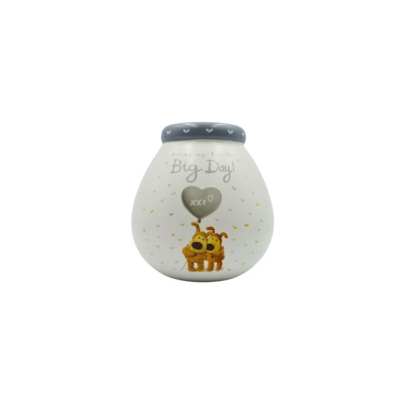 Pots of Dreams Smash Ceramic Money Box Savings Bank-Boofle Wedding