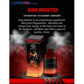 LUVAROBpharma KING BOOSTER 60ml  for Energizer, Oxygenator Para Gallos, Pollos