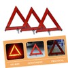 ULTECHNOVO 3pcs Reflective Emergency Triangles Portable Warning Signs for Roadside