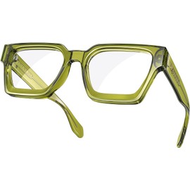 VISOONE - anteojos de bloqueo de luz azul rectangular, elegante, marco multicolor para mujeres y hombres, RIVER