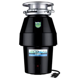 Eco Logic 1/2 HP Continuous Feed Garbage Disposal with Cord, Anti-Jam and Quiet