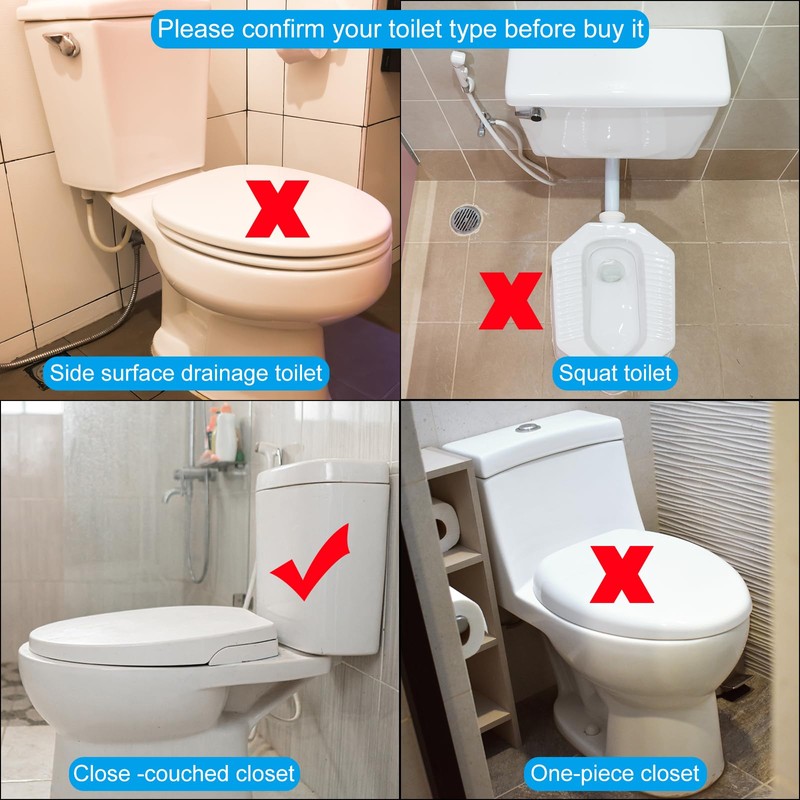 uxcell Toilet Flush Valves, 2 Inch Dual Flush Valve Split