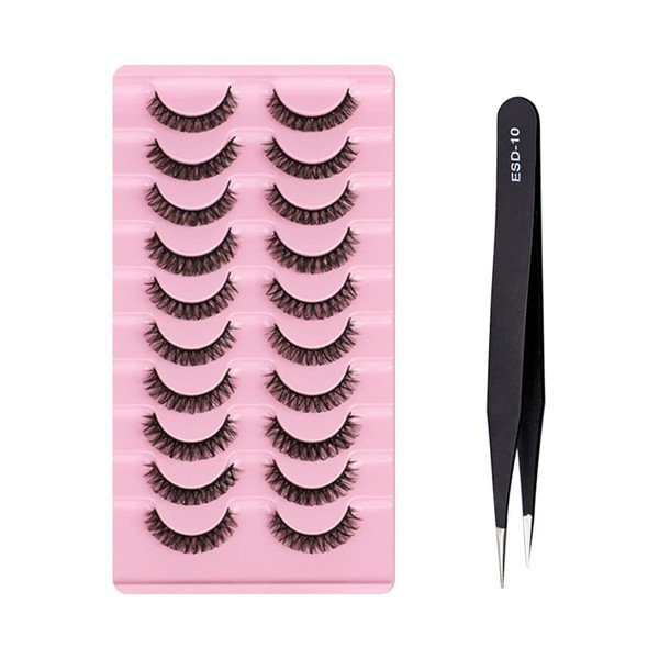 10 Pairs of Lash Set, Fluffy Lashes, Eyelash Extensions, Fake