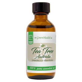 Tea Tree (Australia) Essential Oil – 2 fl oz (59 ml) Amber Glass Bottle w/Cap – 100% Pure Essential Oil – GreenHealth
