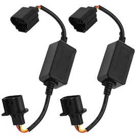 Hoypeyfiy 2 Pcs LED Canbus Decoder, LED Light Systems Anti Flicker Harness Error Code Canceler, Warning Error Fault Decoder for Most Cars Trucks