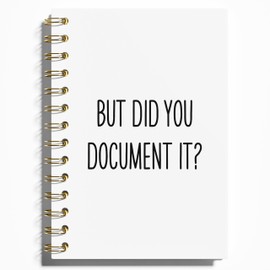 WFSM But Did You Document It Notebook - Funny Coworker Gifts Journal, Working Bestie Gifts Spiral Notebook, Gifts for Coworker Office Supplies, 5.5x8.3 Inches