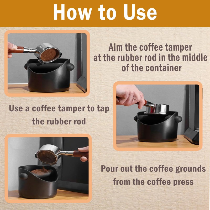 Oneroomone Coffee Grounds Tee Box, Knock Box Espresso Tee Box,