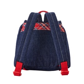 Miki House 10-8201-493 Rucksack, Denim Backpack, For Boys, Girls, Baby, Kids, Children, Rucksack, Bag, Indigo Blue, indigo blue