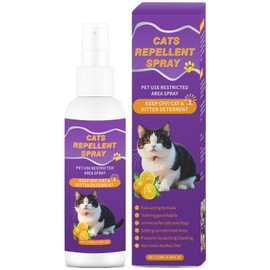QINGQIYUE Cat Scratch Deterrent Spray, Cat Repellent Spray Indoor and Outdoor for Cat and Kitten, No Scratch Spray Training Aid for Furniture, Sofas, Curtains - Non-Toxic, Alcohol-Free