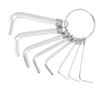 8 Piece Hex Key Set, L-shaped Metric Wrench, Portable Hex