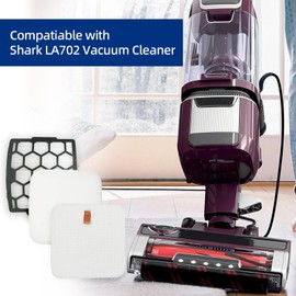 ADDFRESH LA702, LA700, LA405 Filters Compatiable With Shark LA702, LA700 Rotator Lift-Away ADV DuoClean PowerFins Upright Vacuum - 1 Post-motor HEPA filter + 3 Foam & Felt Filters