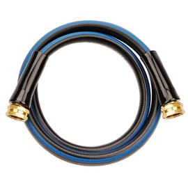 SheeChung Short Garden Hose 5ft x 5/8",Water Hose for Hose Reel Faucet,Leader Hose with Female to Female Fittings,No Kink,Flexible,Rubber Leakproof Outdoor Hose,3/4"GHT,Burst 600 PSI