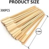 300 Pcs Bamboo Paddle Skewers, Natural Bamboo Paddle Knotted Skewers