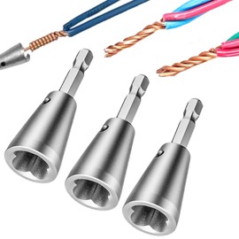 Drill Wire Twister, Fast Electrical Wire Stripper, Stripping and Twisting Tool, Nut Twister Connector(3PCS)