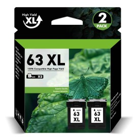 For HP 2PK 63XL Black Ink Cartridge For HP Envy 4520 4520 Officejet 5220 5258 4650 3830