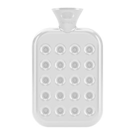 Fashy 6424 13 Hot Water Bottle Honeycomb Cushion 1.2 L Transparent White