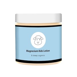 8 Sheep Organics Magnesium Lotion for Kids,Topical Magnesium Cream Helps Kids Stay Calm at Bedtime and During The Night, magnesium lotion for sleep - kids magnesium lotion（4 oz）