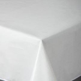 texpot Oilcloth 160 cm Round with Lines Washable with Hem Polyester Garden Tablecloth