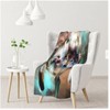 SSTREE Wolf Throw Blanket Soft Plush Bed Throw Fleece Blanket