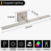 ZUZITO 24 Inch Vanity Lights for Bathroom Brushed Nickel Over