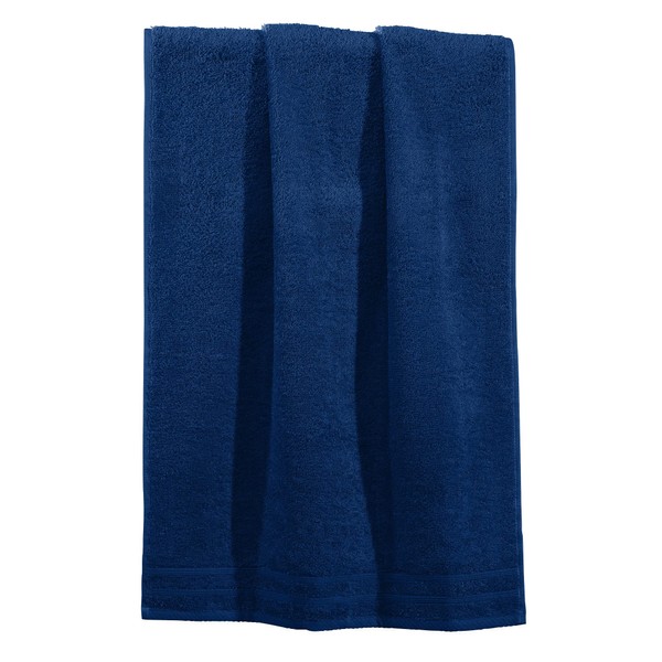 Erwin Müller Heidelberg Beach Towel, 100% Cotton, Navy Blue, 80
