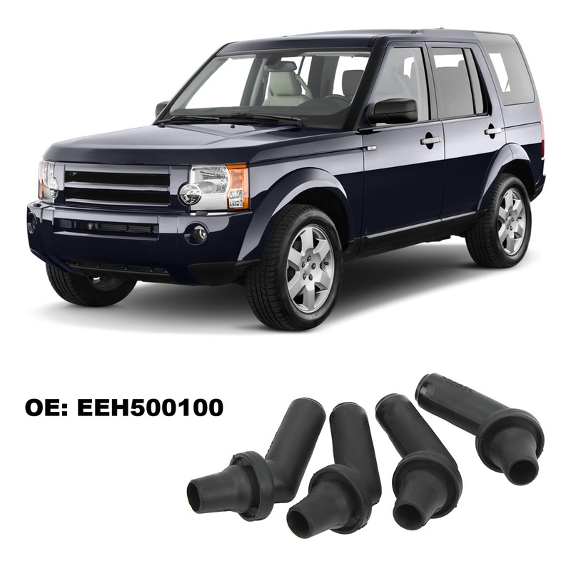 4pcs Sunroof Drain Tube Connector EEH500100 Rubber Black Replacement for
