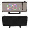 Digital Clock RGB LED Large Screen Mirror Projection Multifunctional Table