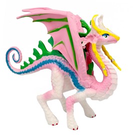 Doyomtoy Dragon Princess, Realistic Flying Dragon Toy Action Figure Christmas Party Baby Shower Pink