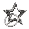ArtemisClassic Classic Star Carabiner Keychain, Keyring, ACK0052, Silver Accessories, Men's,