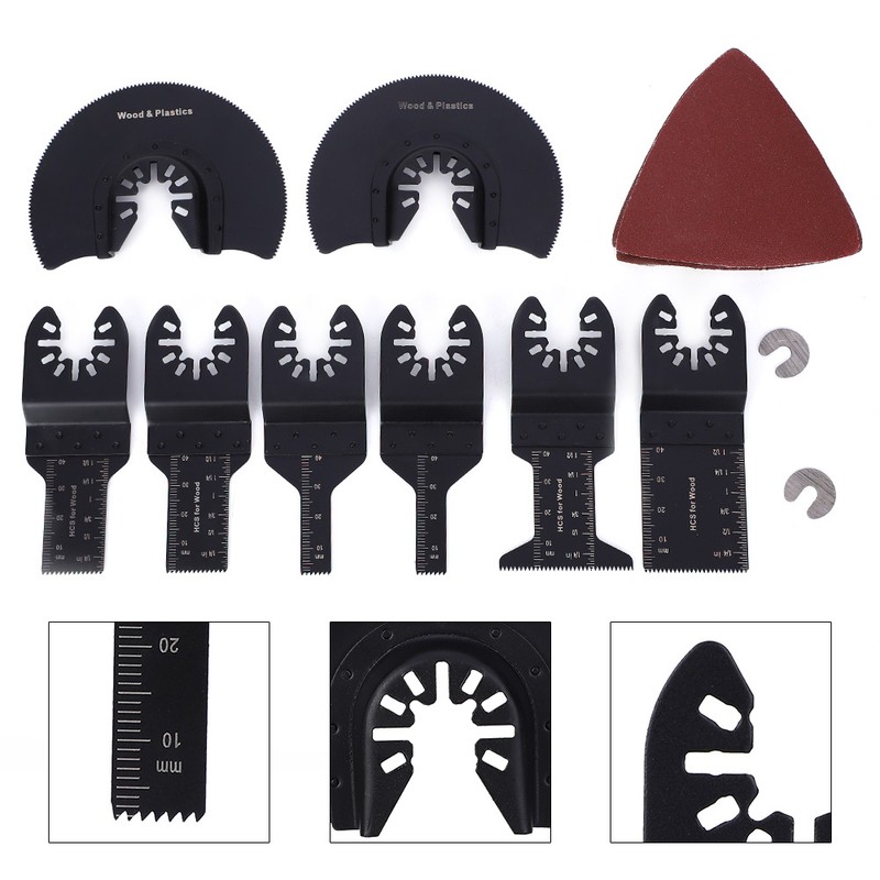 33PCS Universal Oscillating Multi Tool Saw Blades High Carbon Steel