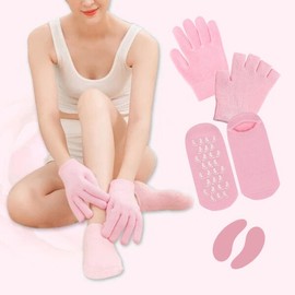 Artbox/The Body Secret Moisturizing Care Hydrating Full Care Eye Area Hand & Foot Set 101299 - Finger Open Gloves / 아트박스/더바디시크릿 보습케어 촉촉보습 풀케어 눈가손발세트 101299 - 핑거오픈 장갑