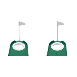 Drfeify Golf Putting Cup, Plastic Practice Golf Putting Cup & Flag Putt Training Aids with Adjustable Hole Accessories for Indoor Outdoor Golfing