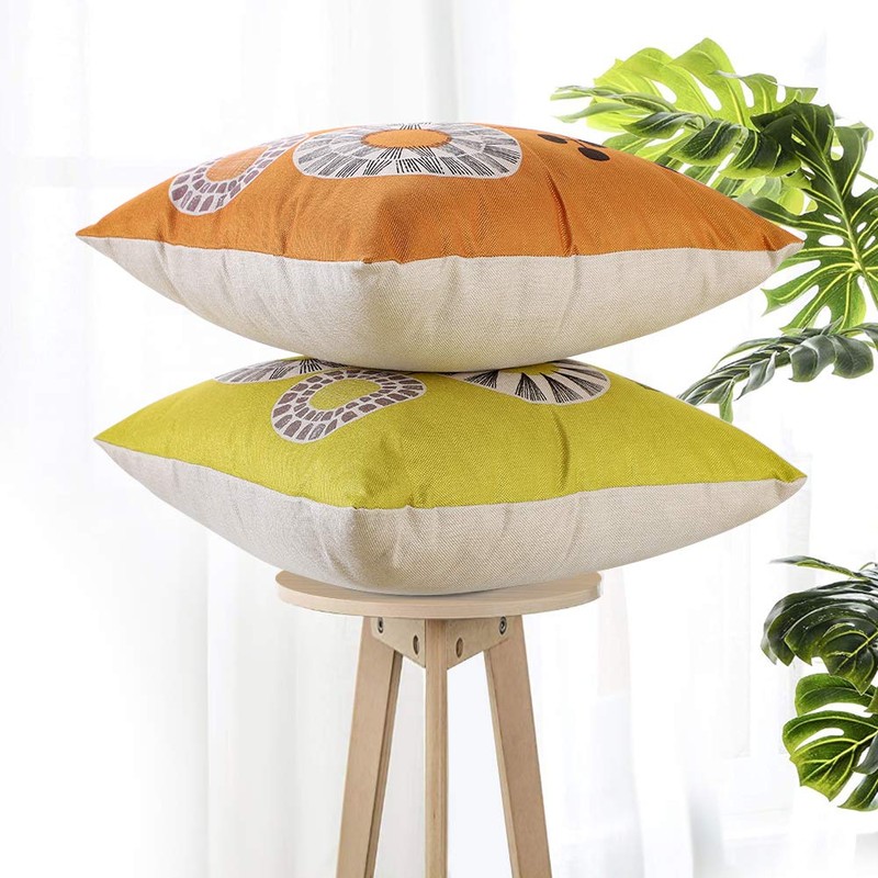 OTOSTAR Cushion Cover 40x40cm Nordic 2 Pcs Stylish Cute Pattern