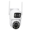 Dual Lens Security Camera 360° Pan Tilt Wireless Surveillance Camera