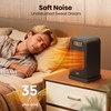 FLANUR Space Heaters for Indoor Use, 1500W Small Desk Heater