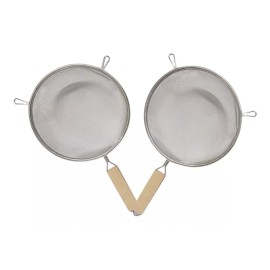 Macoll Juego 2 Coladores Acero Inoxidable - Mango De Madera #22