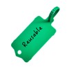 100pcs Reusable Blank Plastic Tags Ties Key Tags 1.45"*2.48" Serrated