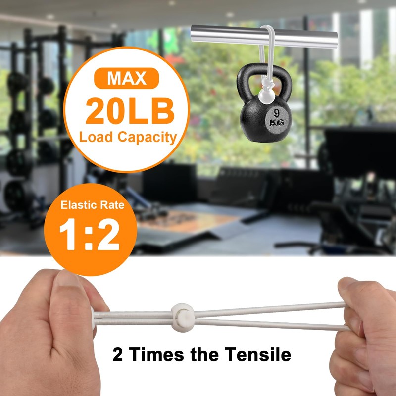 Universal Bungee Tie Downs, MARRTEUM Ball Bungee Cords Multipurpose Elastic