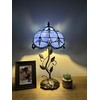 enjoy decor lamps Tiffany Table Lamp Blue Stained Glass Baroque