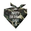 Happy Birthday Dad! Dog Bandana (Camo, OS 171)